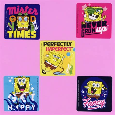 Spongebob Squarepants Good Times Large Stickers Party Favors