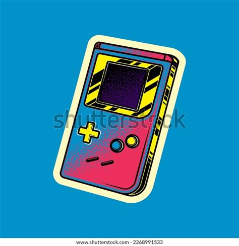 Original Vector Illustration Portable Retro Game Stock Vector (Royalty ...