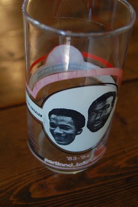 Four Clyde The Glide Drexler Promotional Drinking Glasses For Local Pickup Only Etsy