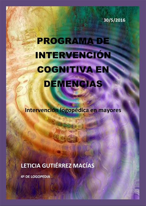 PDF PROGRAMA DE INTERVENCIÓN COGNITIVA EN PDF file30 5 2016