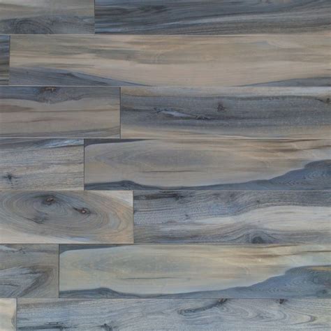 Brazilian Tiger Blue 8x48 Matte Porcelain Tile Wood Look Tile Beach