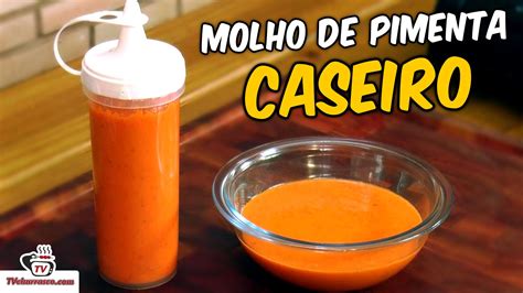 Receita De Molho De Pimenta Caseiro TV Churrasco