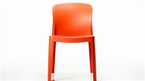 Premium Photo | Modern Plastic Molded Chair on White Background