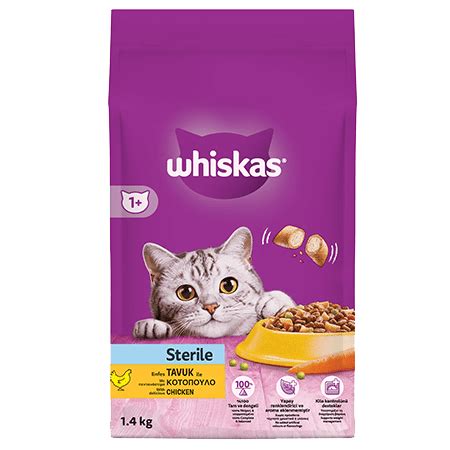 Whiskas Sterile Tavuklu Kuru Kedi Mamas