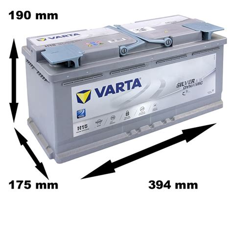 Varta Silver Dynamic Agm Starterbatterie Ah A H