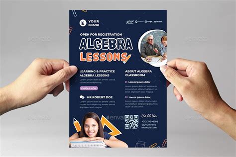 High School Math Education Flyer Print Templates Graphicriver