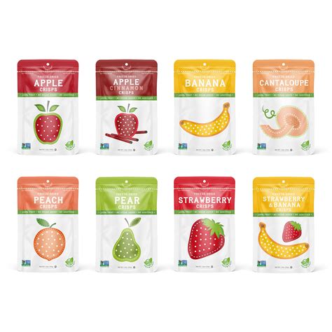 Natures Turn Freeze Dried Fruit Crisps Sampler Variety Pack 8 Pack