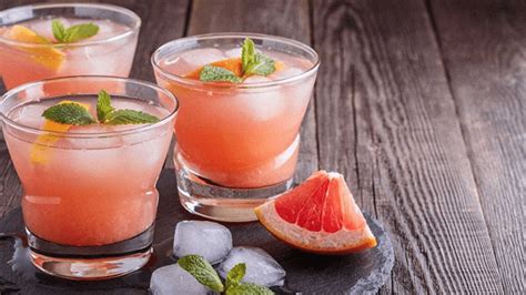 Les Meilleures Recettes De Cocktails Base De Jus De Pamplemousse