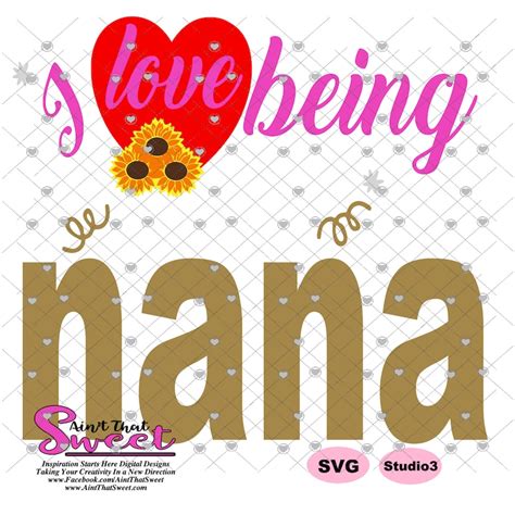 Free Love Nana Svg Svg Png Eps Dxf File