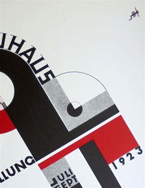 Joost Schmidt Poster Tentoonstellingsaffiche Bauhaus Weimar 1923