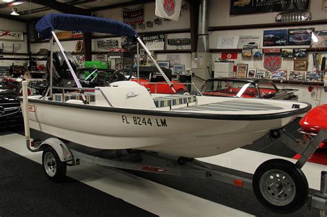 Boston Whaler 13 Sport Bimini Top New Mercury 40 2001 For Sale For