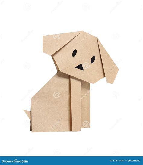 Origami dog stock photo. Image of isolated, origami, animal - 27411484