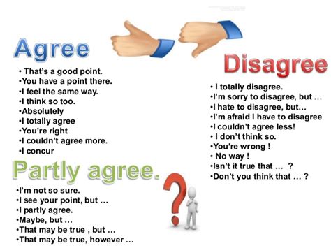 Agreeing And Disagreeing Exercises