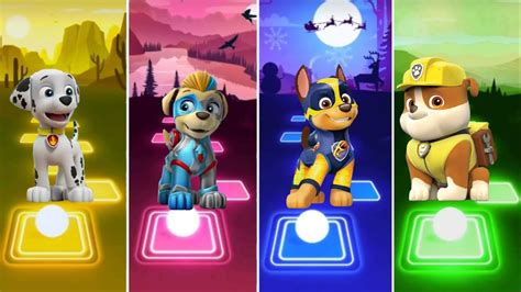 Marshall Paw Patrol 🆚 Skye Paw Patrol 🆚 Chase Paw Patrol 🆚 Rubbel Tiles