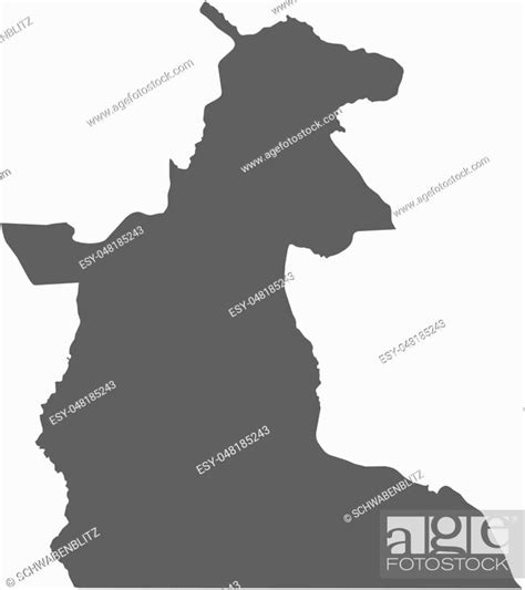 Map Of Maniema A Province Of Democratic Republic Of The Congo Stock