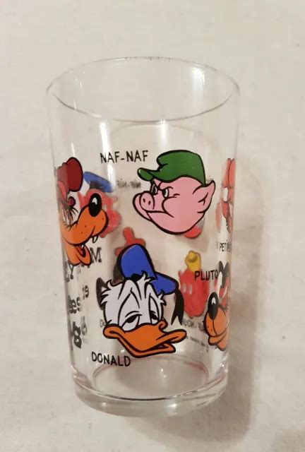 Ancien Verre Mickey Et Ses Amis Walt Disney Ann Es Vintage Eur