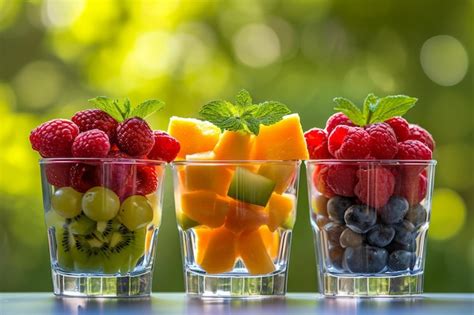 Premium Photo Assorted Fresh Fruits In Plastic Containers Including