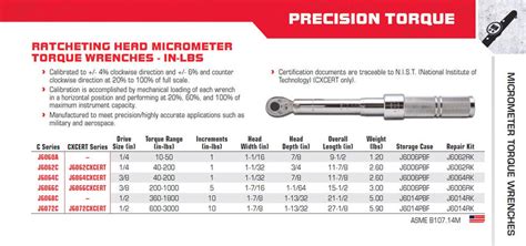 Proto J C Dr Ratchet Head Micrometer Torque Wrench In