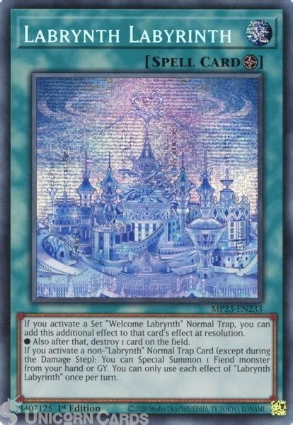 Mp En Labrynth Labyrinth Prismatic Secret Rare St Edition