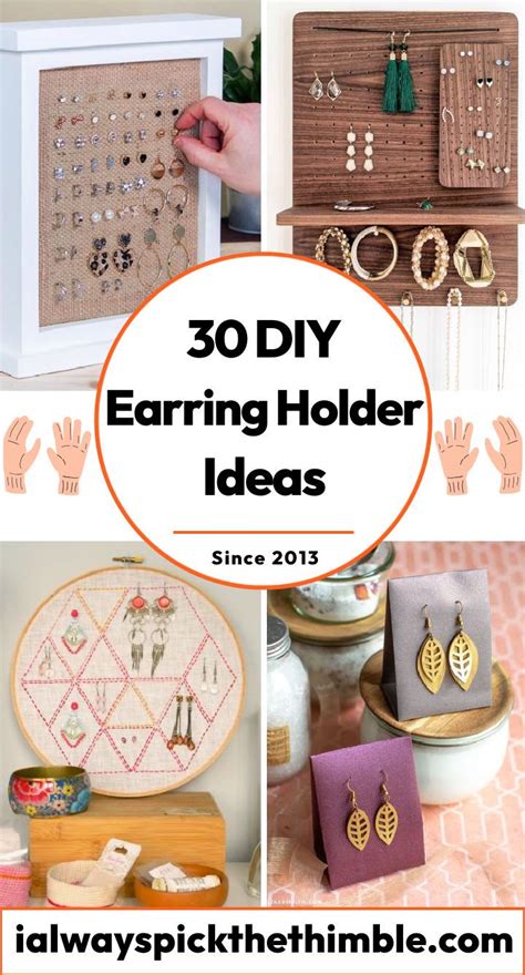 Diy Earring Holder Ideas To Make And Display Earrings