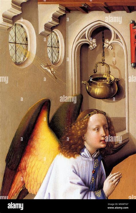 Robert Campin M Rode Altarpiece Detail Wga Stock Photo