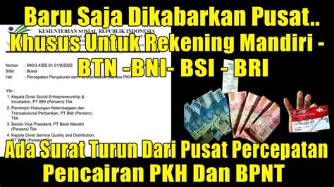 Info Penting Pkh Bpnt Surat Turun Kemensos Pkh Hari Ini Pkh Tahap