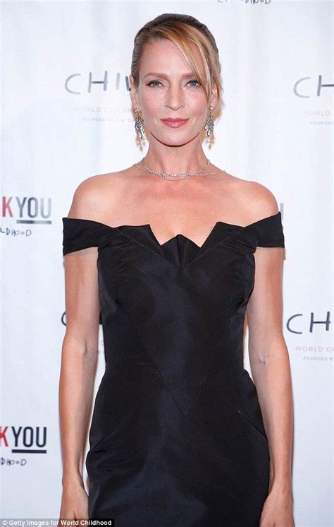 Gorgeous: The 45-year-old actress had her blonde locks pulled back and ...