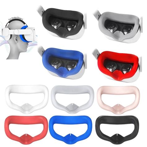 VR Headset Face Silicone Cover Cushion Soft Pads For Oculus Quest 2 VR