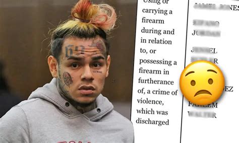 Tekashi 6ix9ines Facing Life In Prison After Arrest Documents Leaked