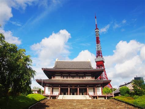 【増上寺】本堂と東京タワー 寺めぐり365 日本全国の寺社仏閣の巡礼の記録サイト