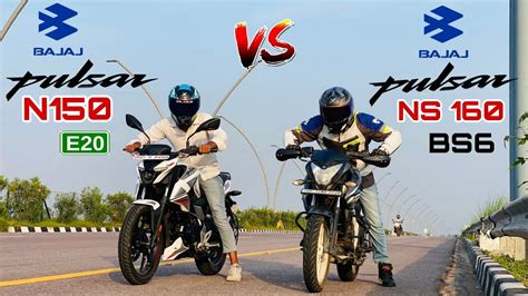 Bajaj Pulsar N Bs Vs Bajaj Pulsar Ns Bs Drag Race Youtube