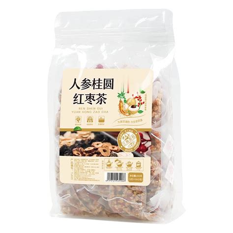 Ginseng Longan Red Date Tea 250g Bag Triangle Pack Longan Wolfberry Red