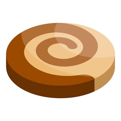 Premium Vector Swirl Biscuit Icon Isometric Of Swirl Biscuit Vector