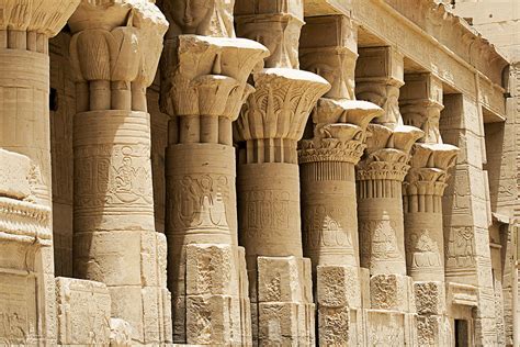 Columns At Philae Temple, Aswan, Egypt Photograph by David Henderson ...