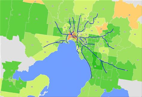 Map Melbourne cbd - Map of Melbourne cbd (Australia)