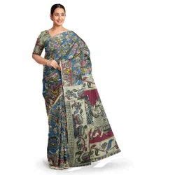 Cotton Mulmul Kalamkari Saree Mul Mul Cotton Saree Other From Pedana