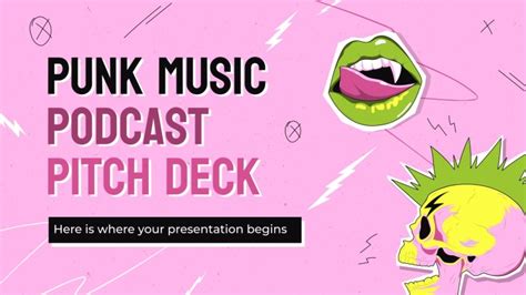 Punk Music Podcast Pitch Deck Google Slides Powerpoint