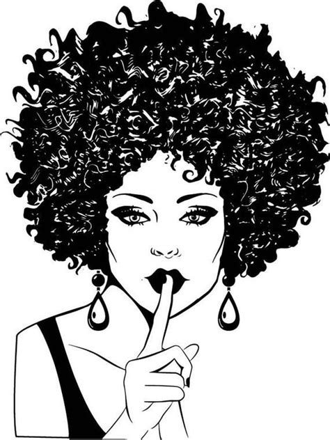 Afro Woman Svg Princess Queen Afro Hair Diva African American Female Lady Svg Eps Png Vector