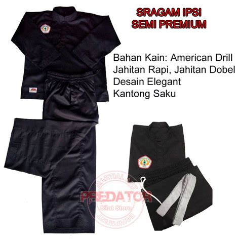 Jual Baju Silat Semi Premium Sakral Ipsi Seragam Silat Ipsi Baju Silat