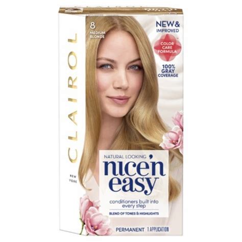 Clairol Nice N Easy Hair Color 8 Medium Blonde Pack Of 14 14 Pack Kroger