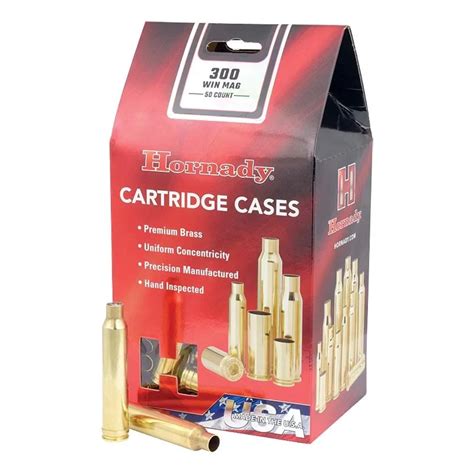 Hornady 300 Win Mag Unprimed Brass 50 Count Store Triggers And Bows