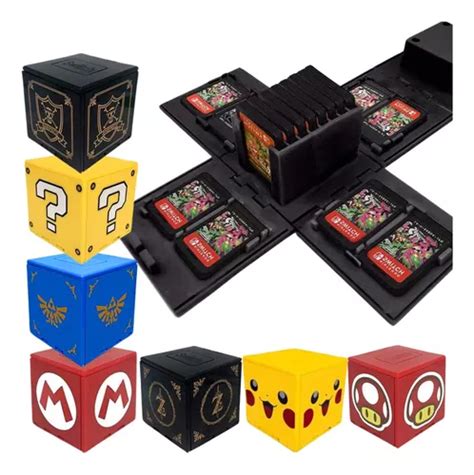 Cubo Estuche Para Cartuchos Juegos De Nintendo Switch Mercadolibre