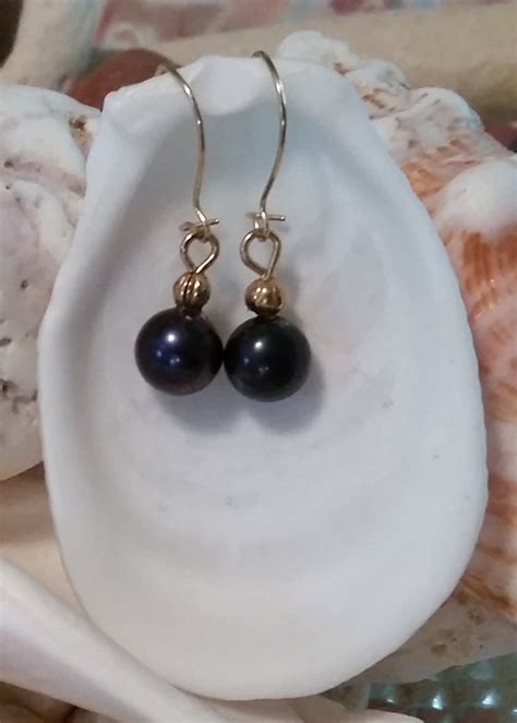 Black Pearl Earrings