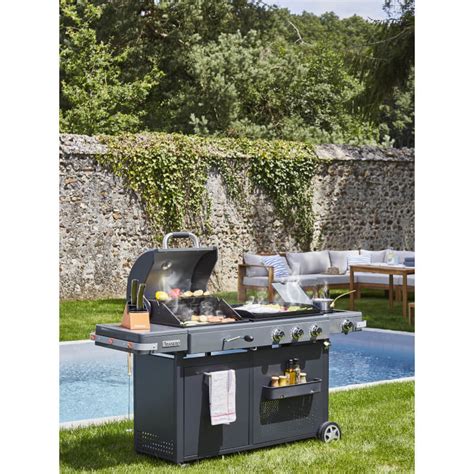 Barbecue Plancha Bi Energy Gun Metal Brasero