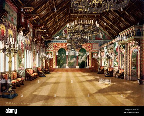 Singers' hall (music room), Neuschwanstein Castle, Upper Bavaria ...