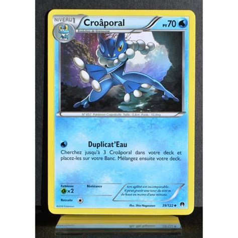 Carte Pokémon 39 122 Croâporal 70 PV XY09 Rupture Turbo NEUF FR