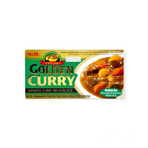 Golden Curry Medium Hot 220g S B Yamato Market