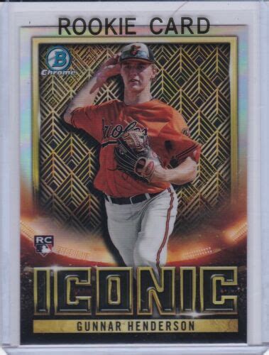 Gunnar Henderson Rookie Card 2023 Bowman Chrome Os Baltimore Orioles