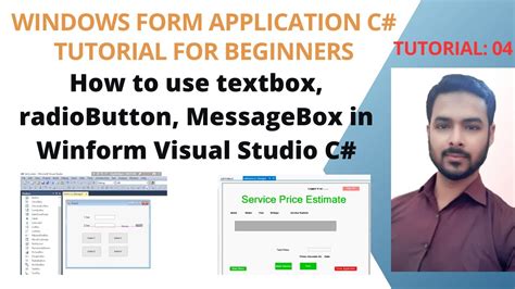 Tutorial 04 How To Use Textbox RadioButton MessageBox In Winform