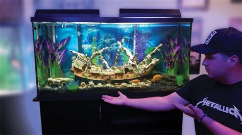 I Designed A Shipwreck Fish Aquarium YouTube